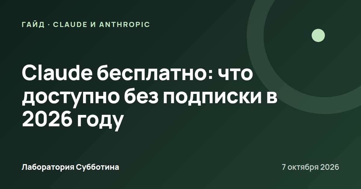 Claude бесплатно: что доступно без подписки в 2026 году