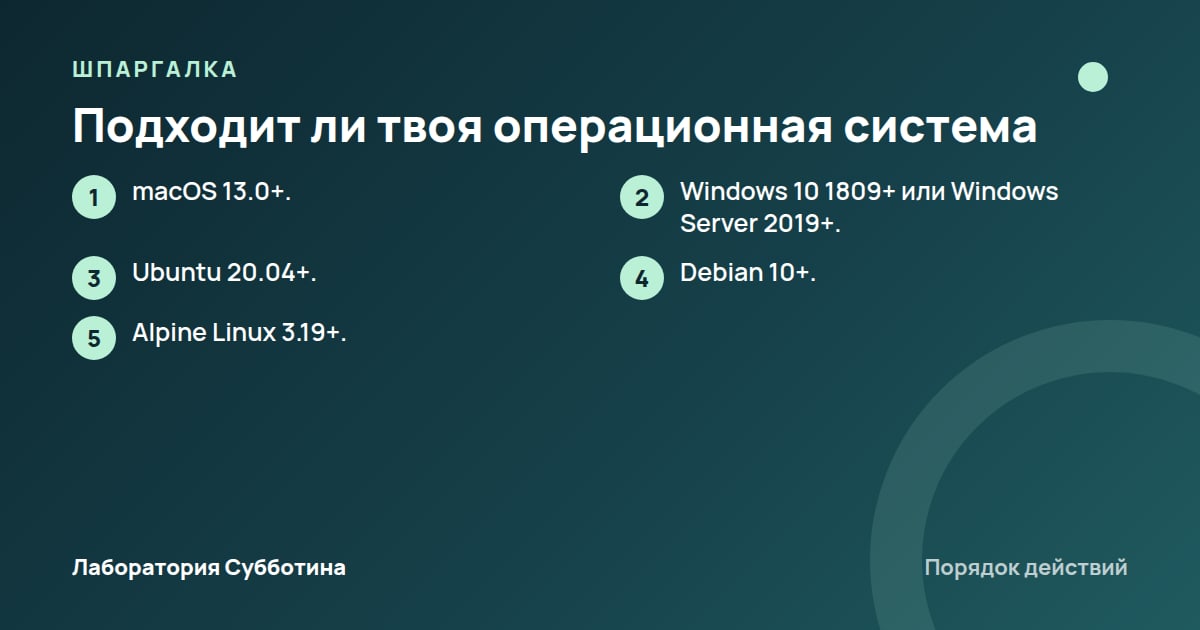 Шпаргалка: Подходит ли твоя операционная система