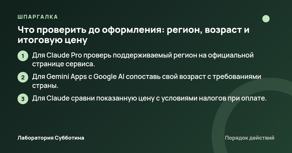 Шпаргалка: Что проверить до оформления: регион, возраст и итоговую цену